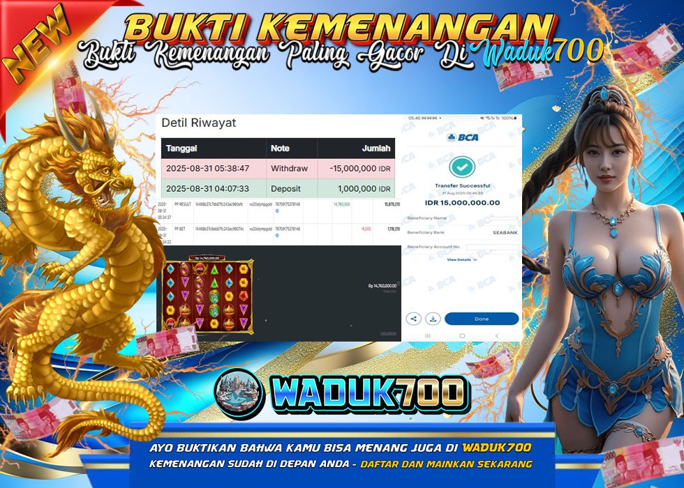 BUKTI JACKPOT SLOT GATES OF OLYMPUS SUPER SCATTER TERPERCAYA DI INDONESIA TGL 31-08-2025